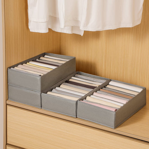 Coorganisers compact closet solution reduces clutter in drawers.