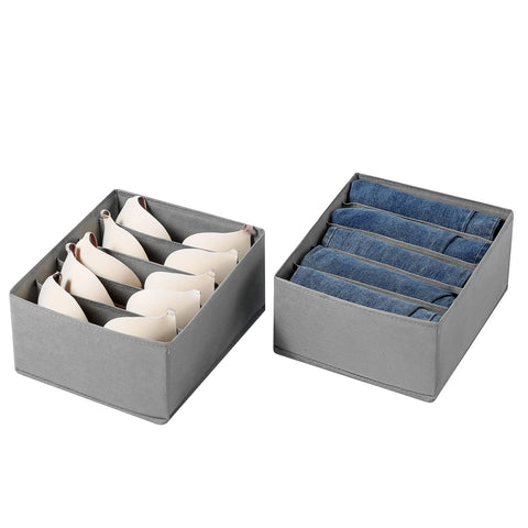 Coorganisers drawer organizer in non-woven fabric preserves shape with PP boards.