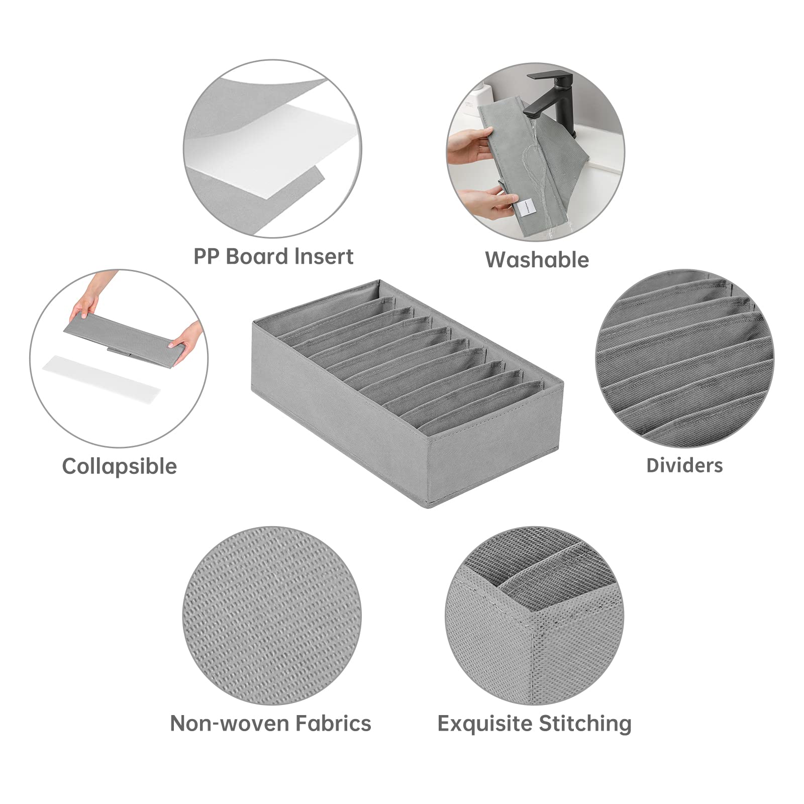 Coorganisers nonwoven fabric organizer preserves shape and longevity.