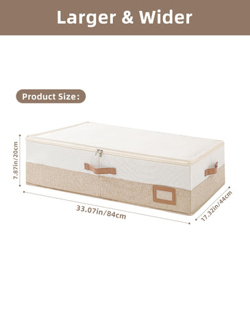 Coorganisers storage box lid pockets shown for organized storage of shoes and veils.