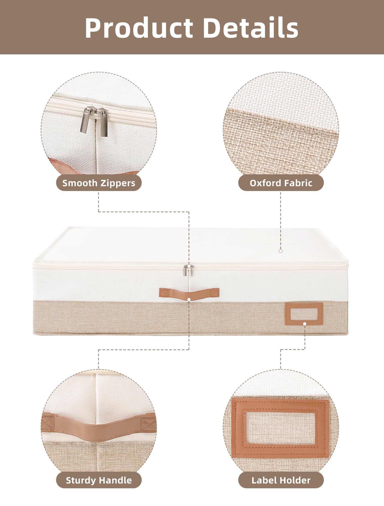 Coorganisers storage box reinforced handles and lid enable easy, safe access.