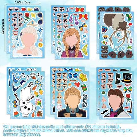 Coosilion double-sided frozen goodie bags showing castle and snowflakes for festive gifts