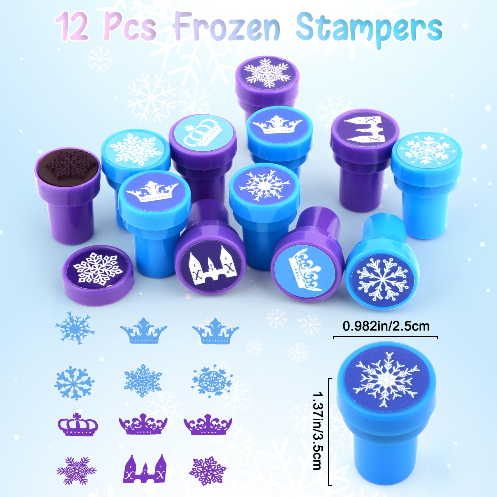 Coosilion frozen pencils and snowflake stamps for imaginative classroom tasks
