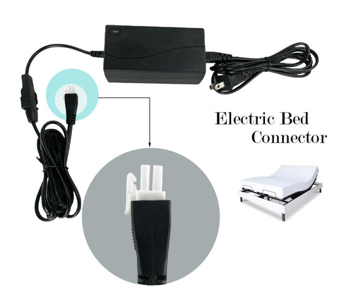 coosoromas power cord for bed provides a secure, easy connection