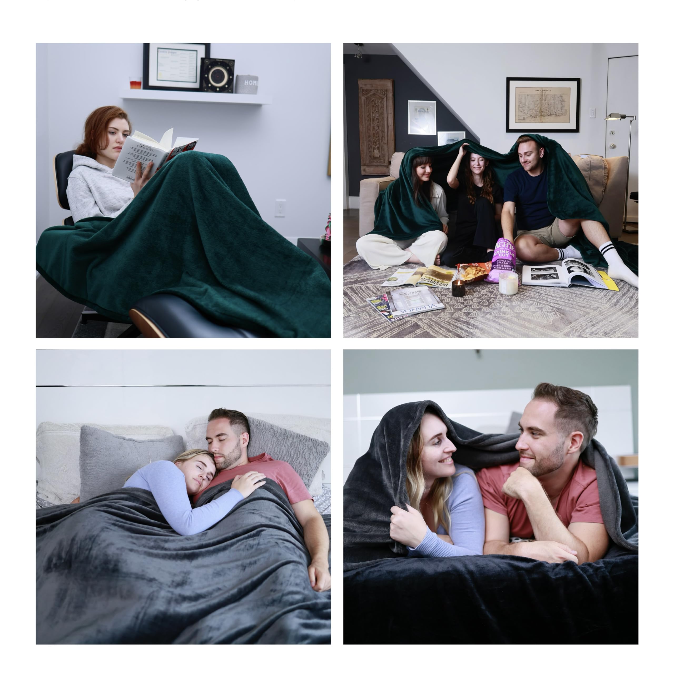COOVA oversized king blanket is easy to machine wash and care.