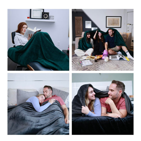 COOVA oversized king blanket is easy to machine wash and care.