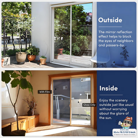 Coavas privacy film works on various glass surfaces with a 365-day guarantee.