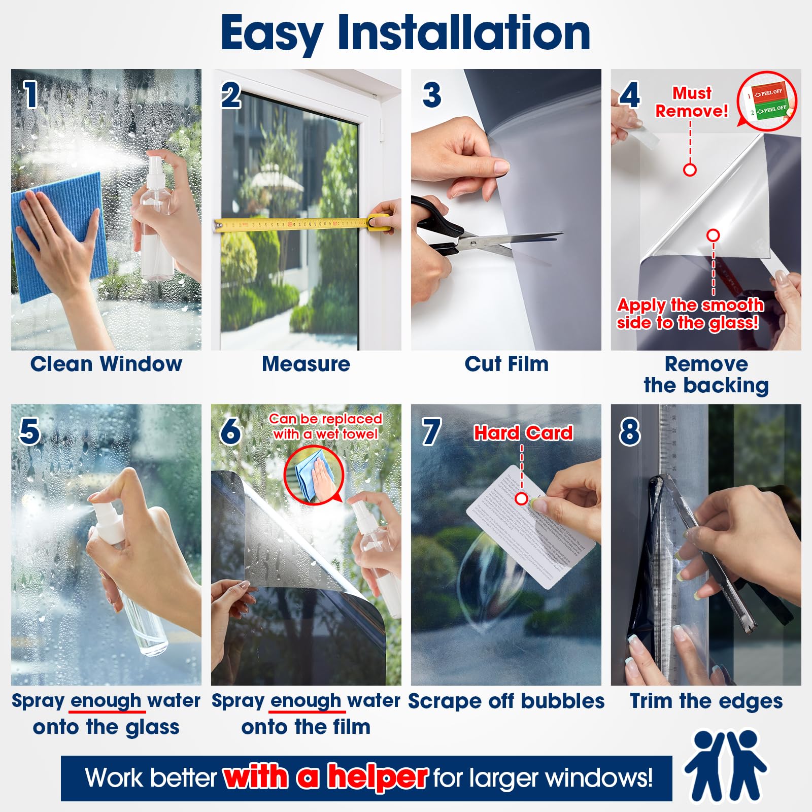 Coavas works on standard single-pane glass for apartments and offices.