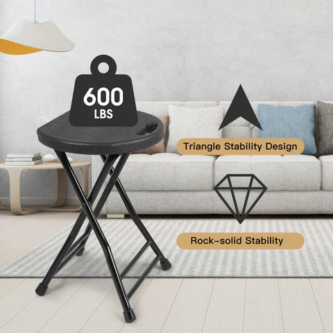 COOZMENT outdoor-ready stool withstands UV exposure and weather.
