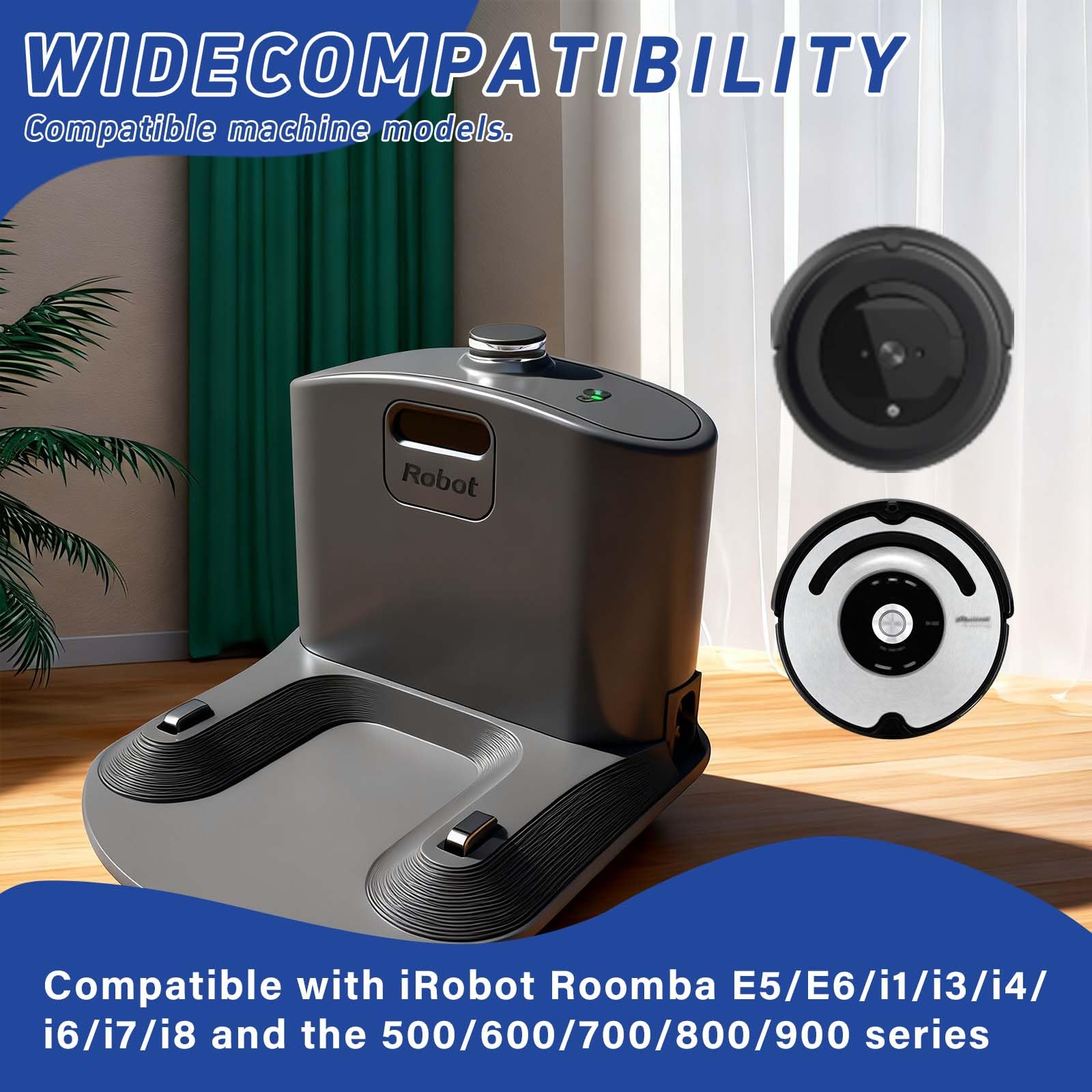 Copeeanzy docking station with charger cord for Roomba, quick setup and reliable power