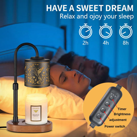 Copinpin adjustable-height warmer fits most jar candles for versatile decorating.