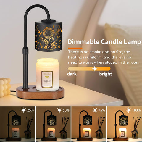 Copinpin candle warmer with dragonfly pattern adds elegant decor and warmth