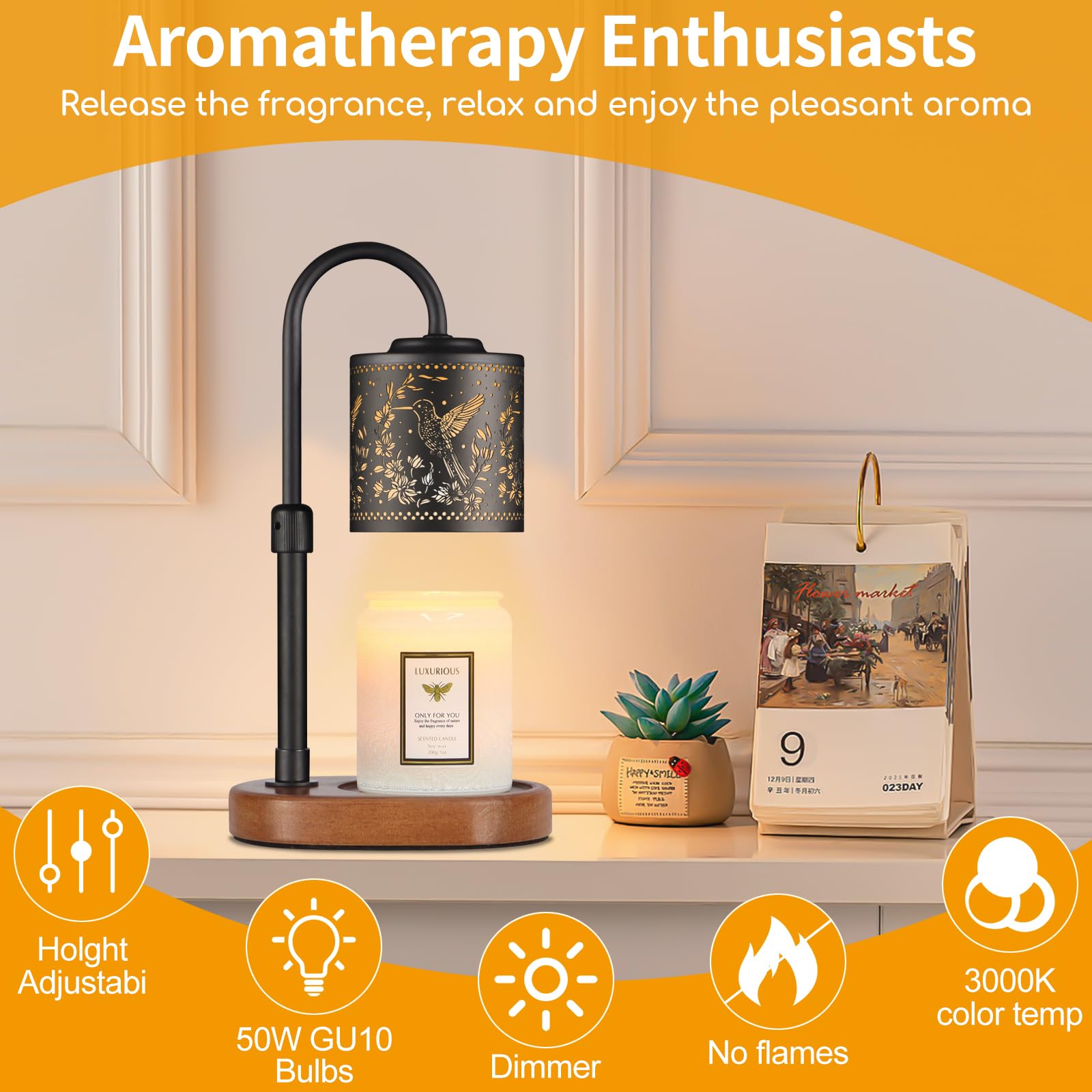 Copinpin timer auto-off helps convenient, worry-free candle use.