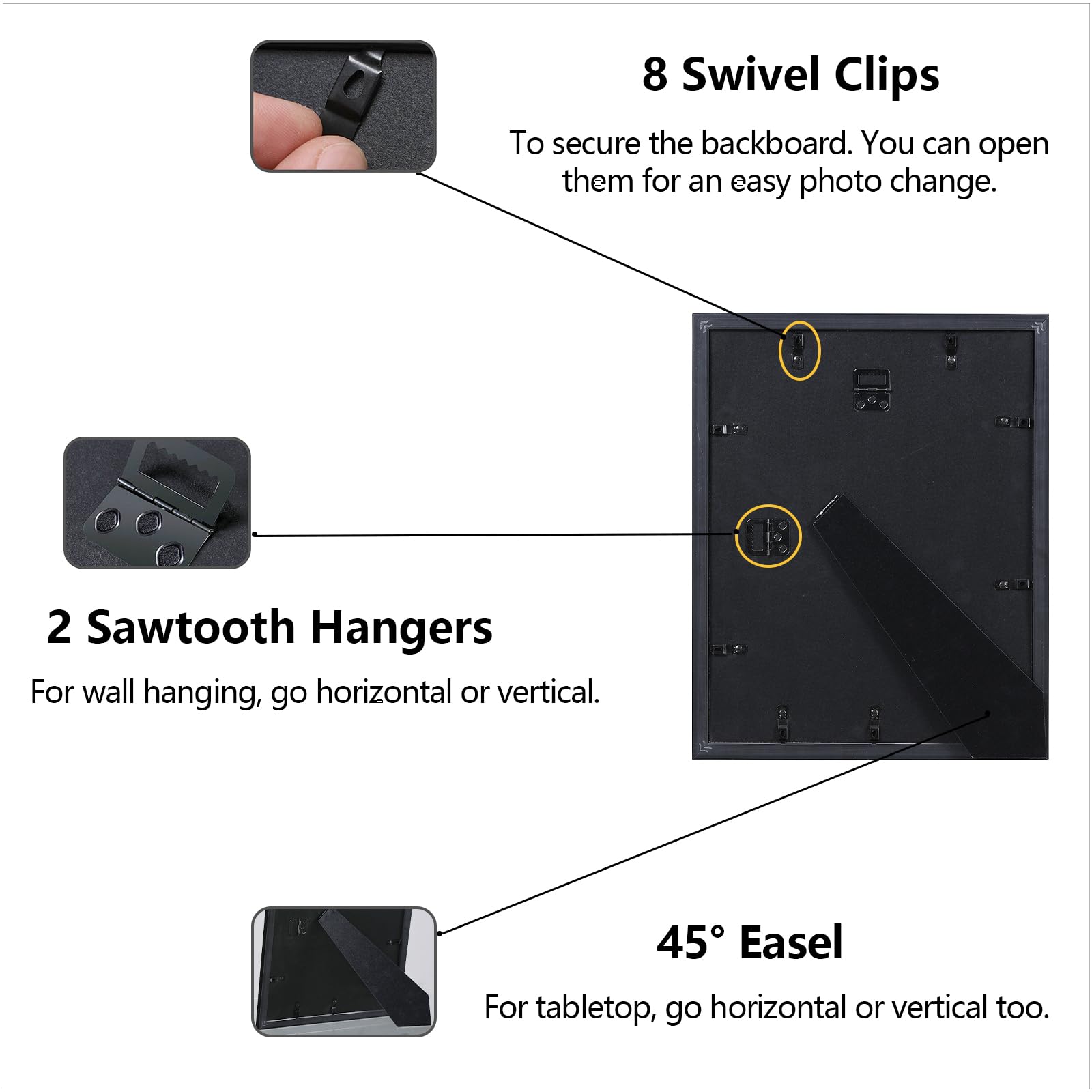 CORE ART high-definition plexiglass front protects photos