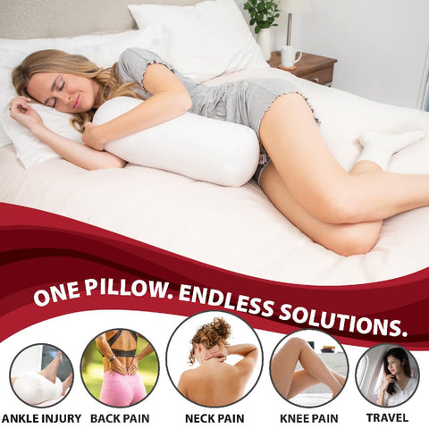 Core Products Jackson Roll back bolster supports the spine for comfortable posture.
