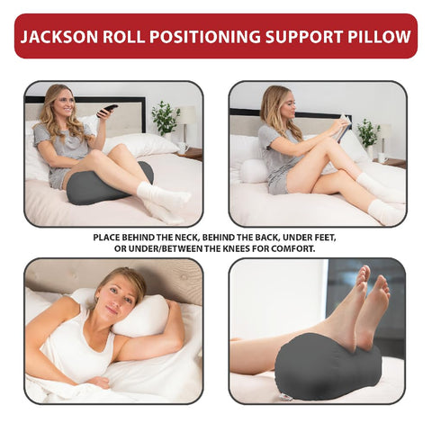 Core Products Jackson Roll leg elevation aids relaxation and improves circulation.