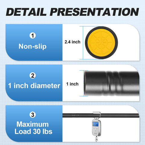 CorkLatta Spring Tension Rod offers tool-free installation and secure hold.