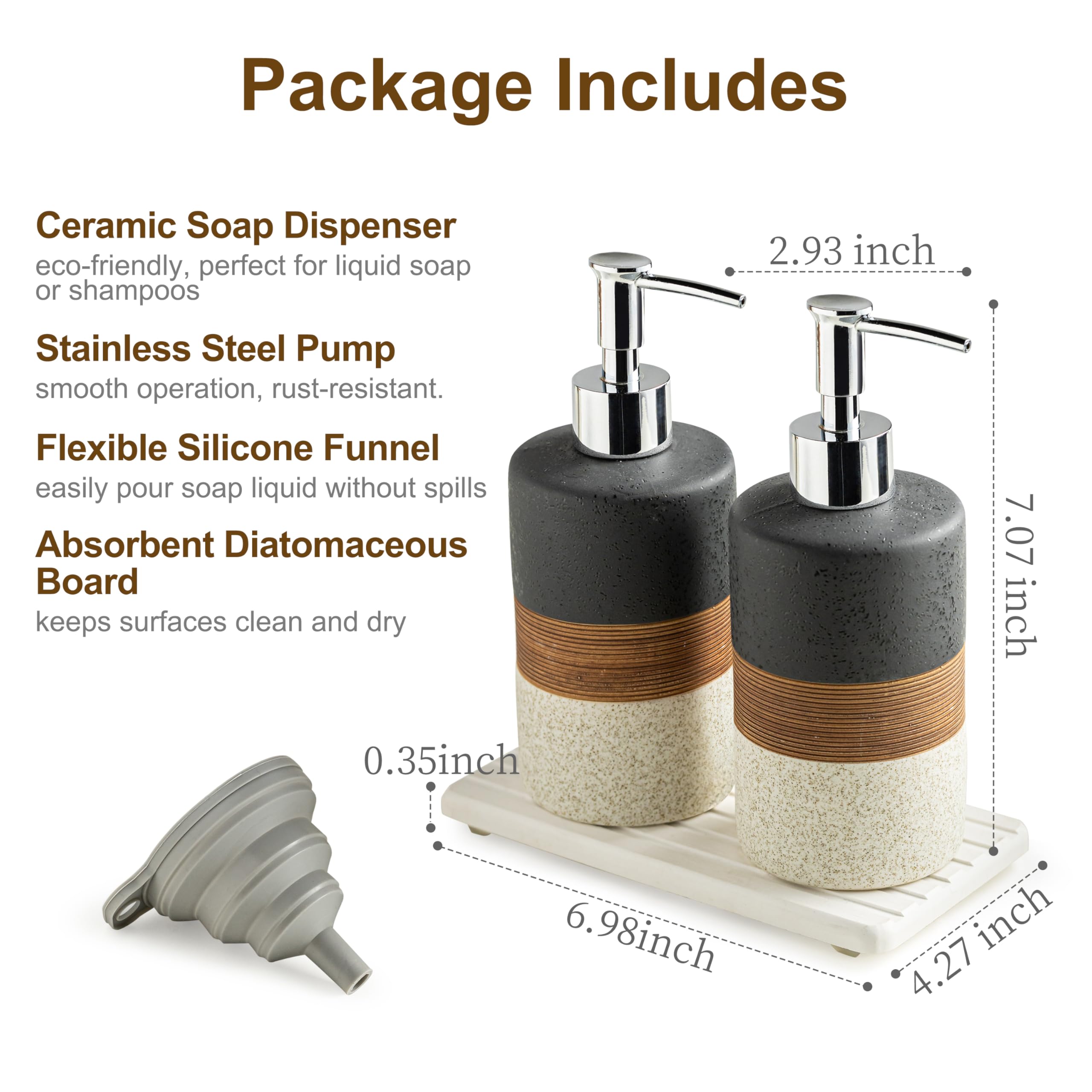Cormomu silicone funnel makes filling quick and clean.