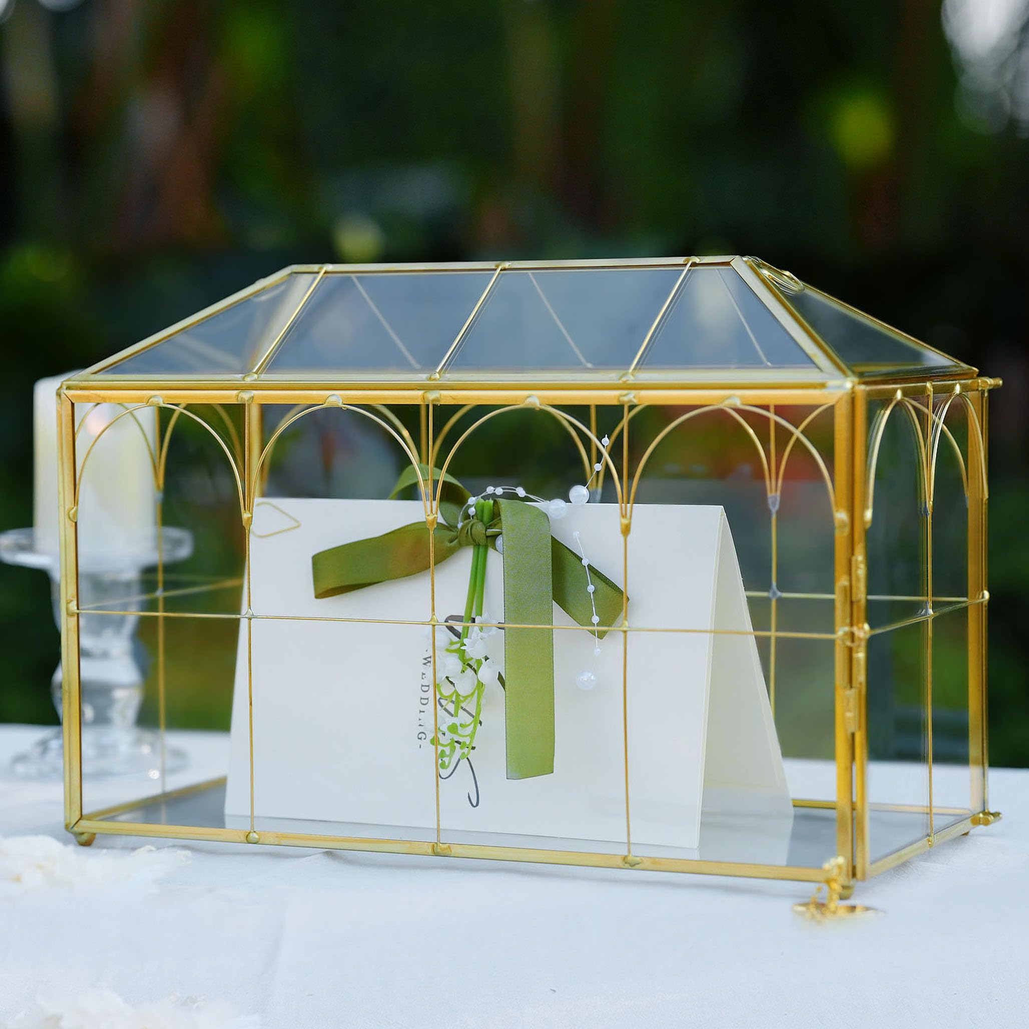 Corvanero card box slot-top design enabling easy guest card insertion
