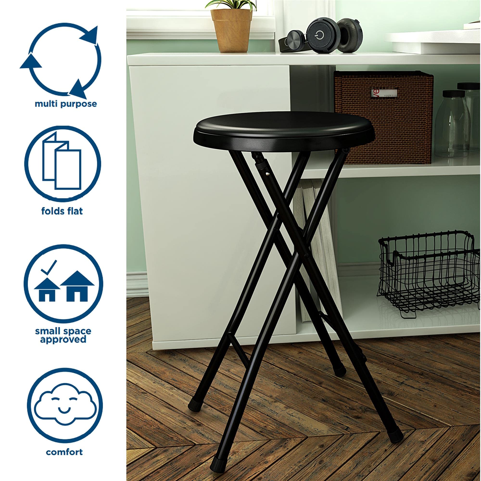 Cosco vinyl padded seat offers long-term comfort