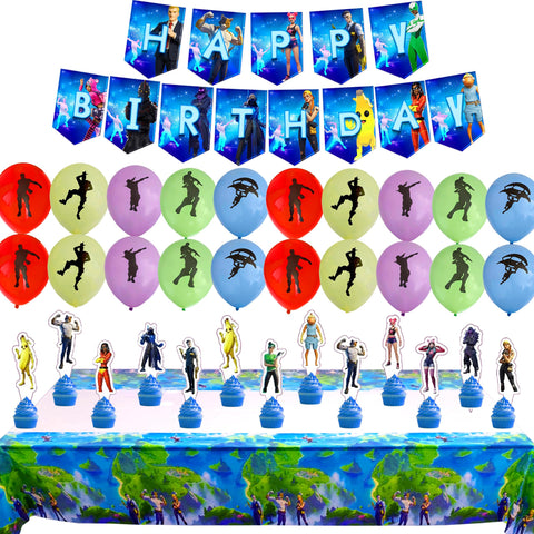 Cosmic Party cake toppers and picks provide arcade-inspired finish