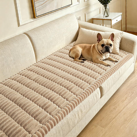 CoSofSLIP couch cover for dogs—washable and secure fit for active households.