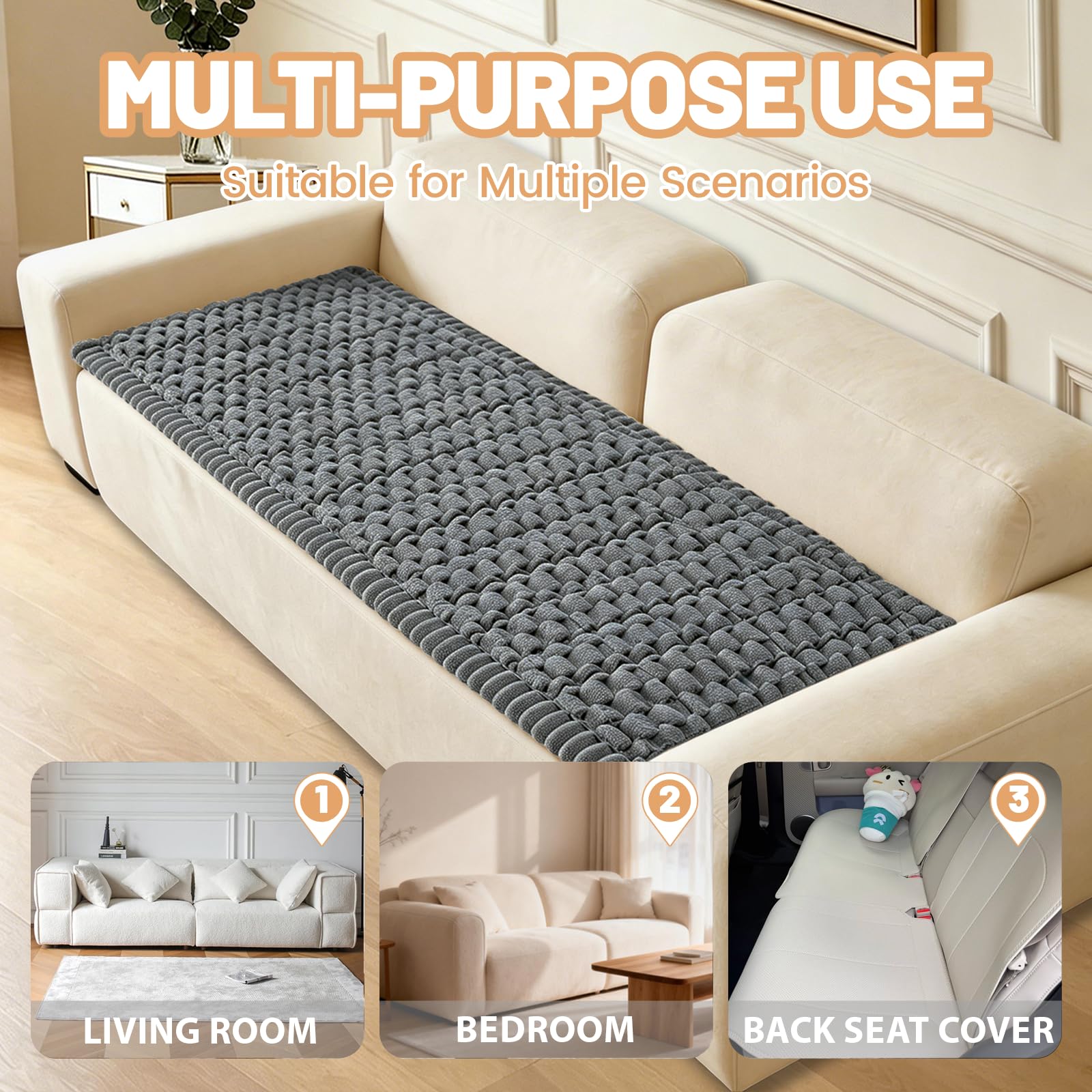 CoSofSLIP durable fuzzy fabric adds soft texture while guarding against spills