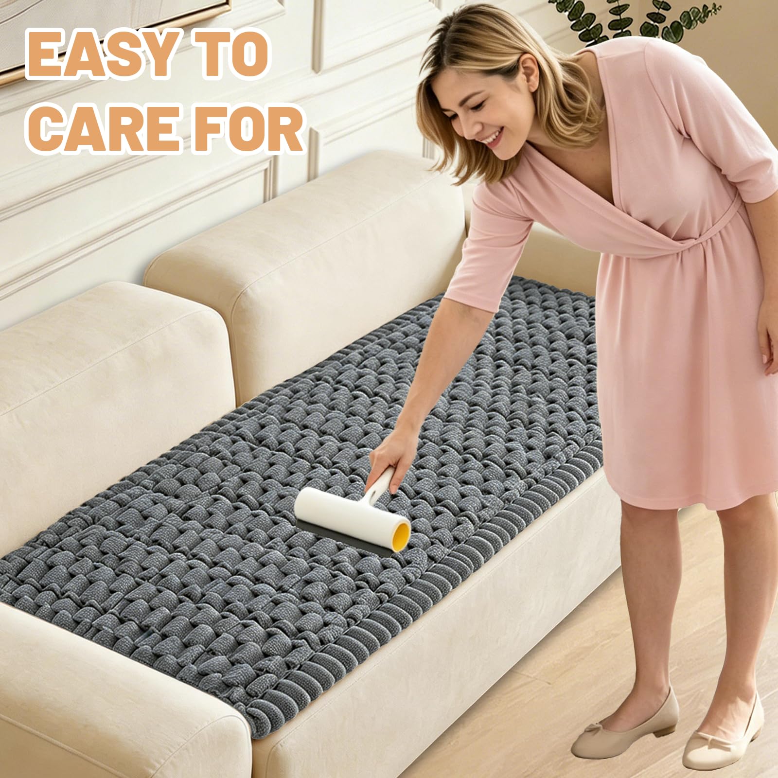 CoSofSLIP non-slip backing keeps the cover from sliding during lively lounging