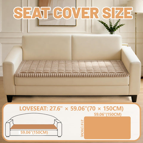 CoSofSLIP durable fabric couch mat shields against scratches and spills.