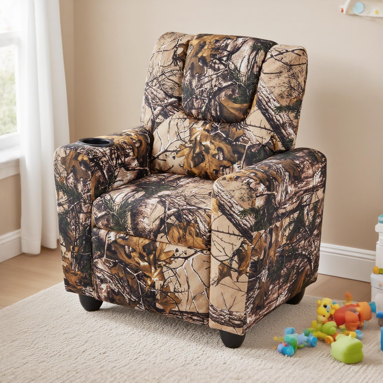 Costzon Kids Recliner Chair anti-slip feet ensure stable placement.