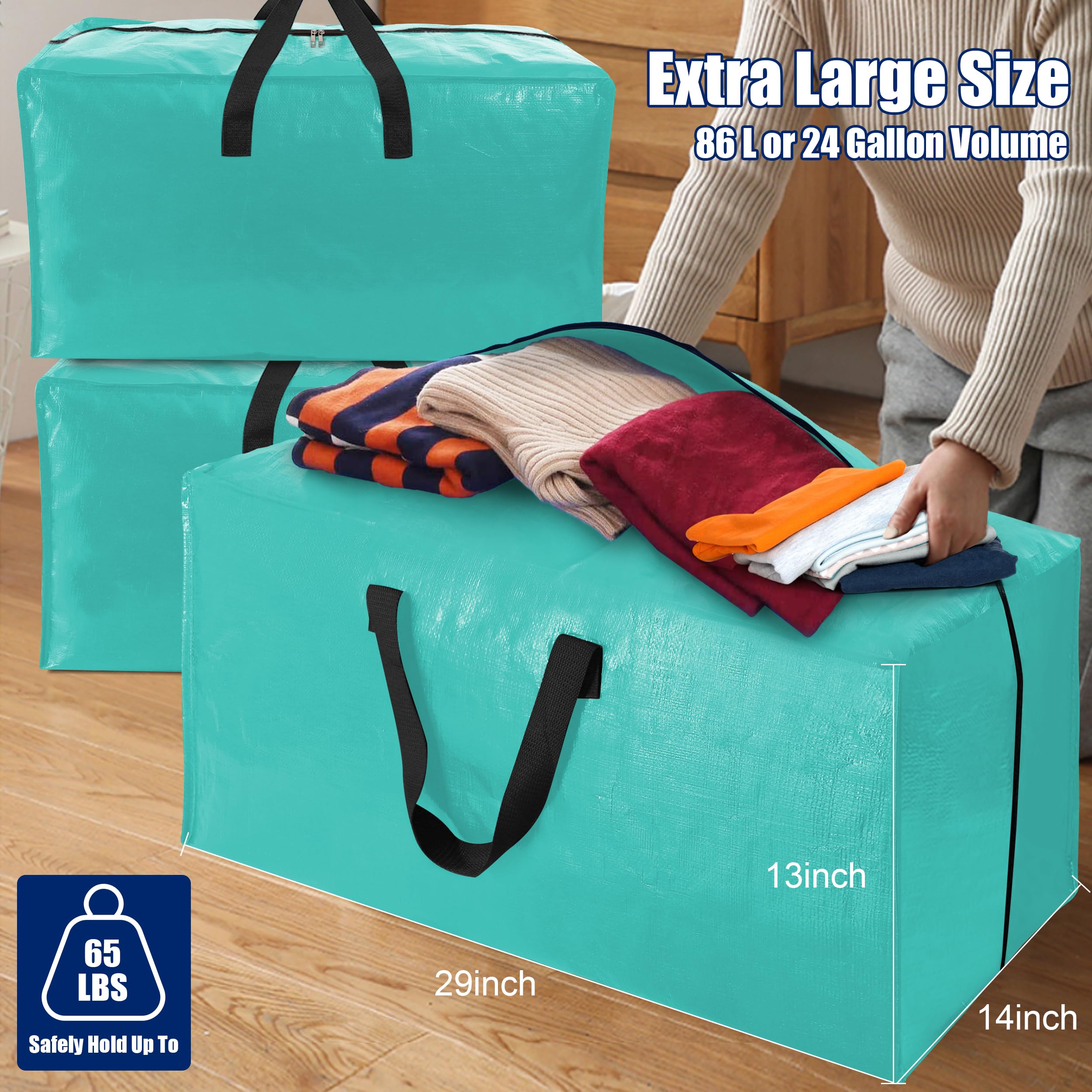 Cosy Family bags folded flat for compact storage when not in use