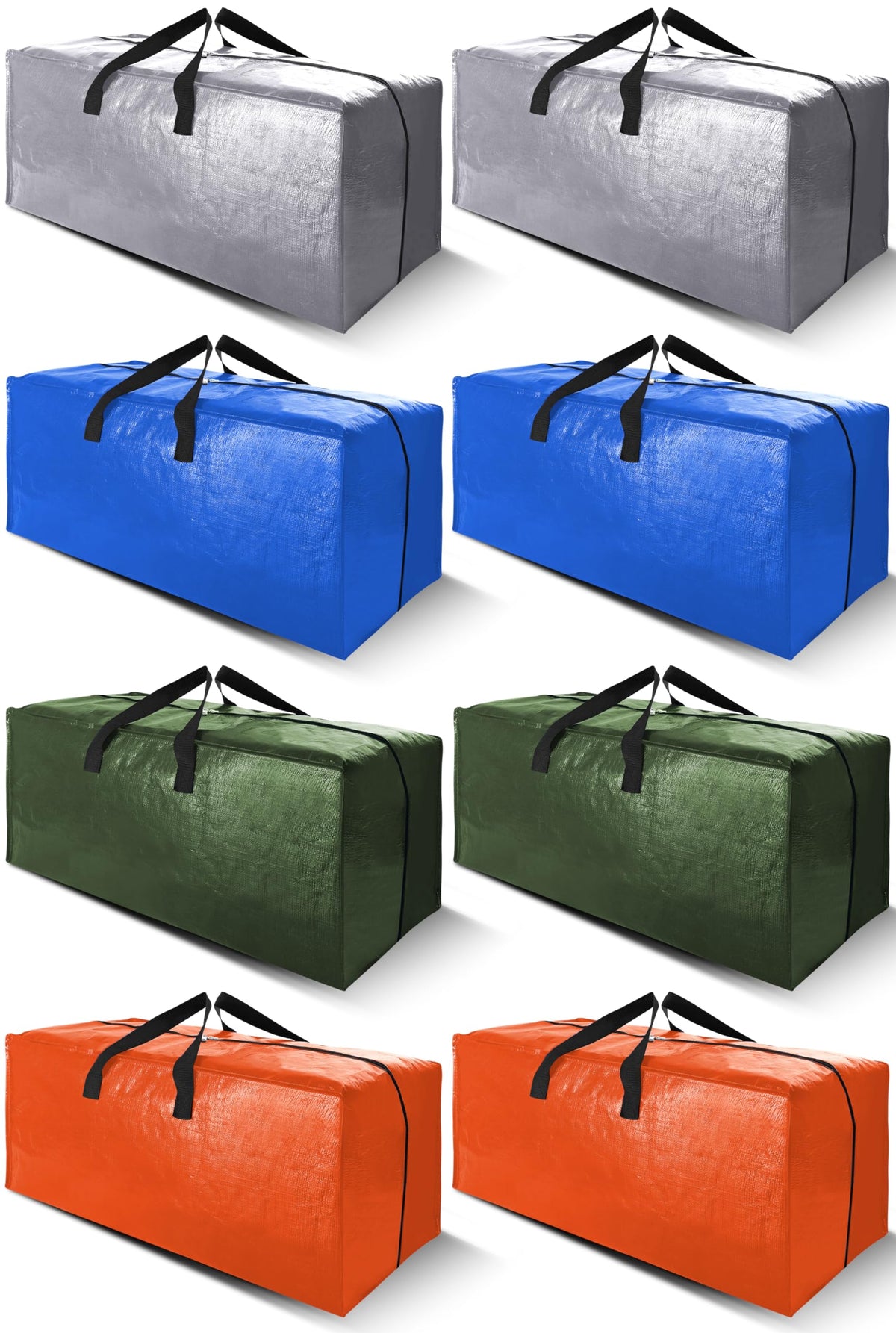 Cosy Family 8-pack moving bags with backpack straps for easy transport.