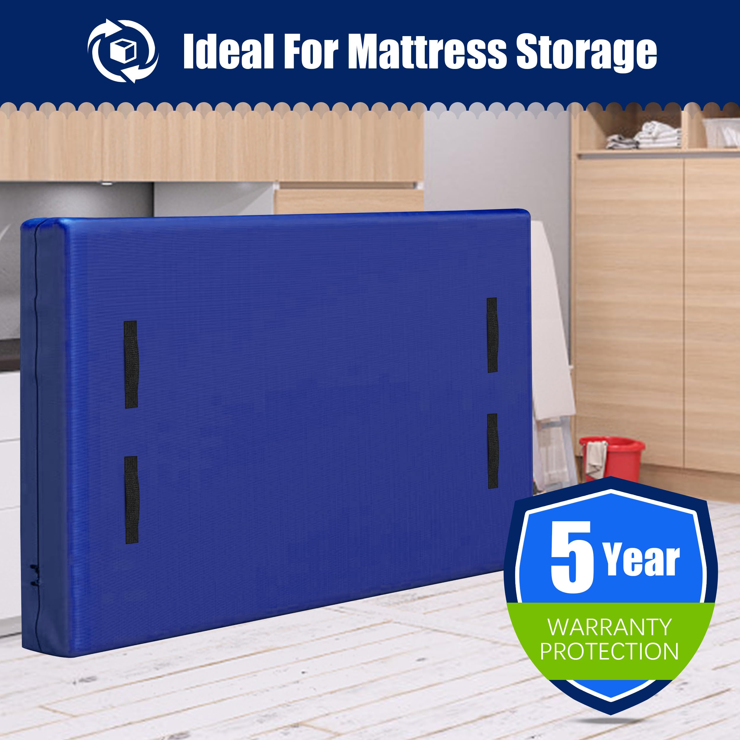 Cosy Family mattress bag with zipper for secure access to contents.