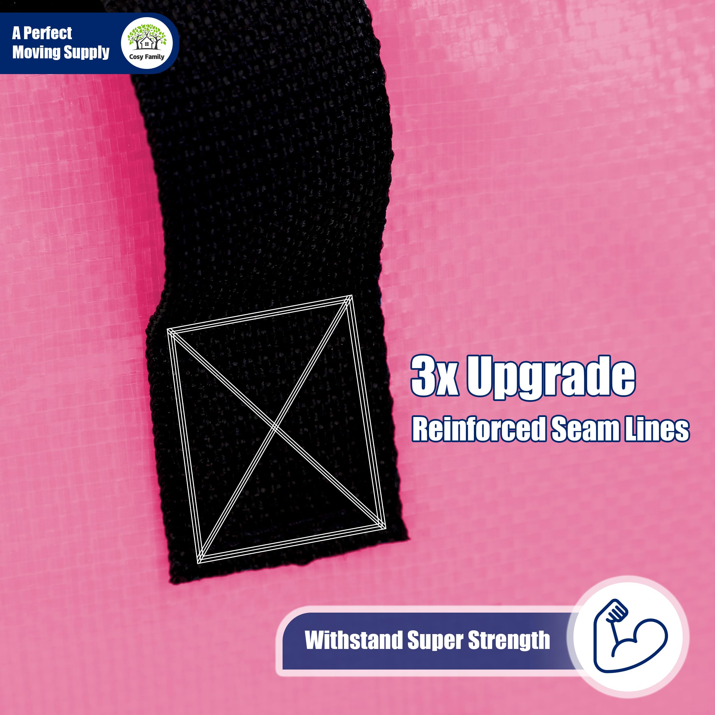 Cosy Family reinforced zippers withstand 30,000 pulls for repeated use