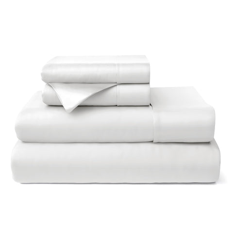 Cosy House Collection bamboo queen fitted sheet with secure deep-pocket fit.