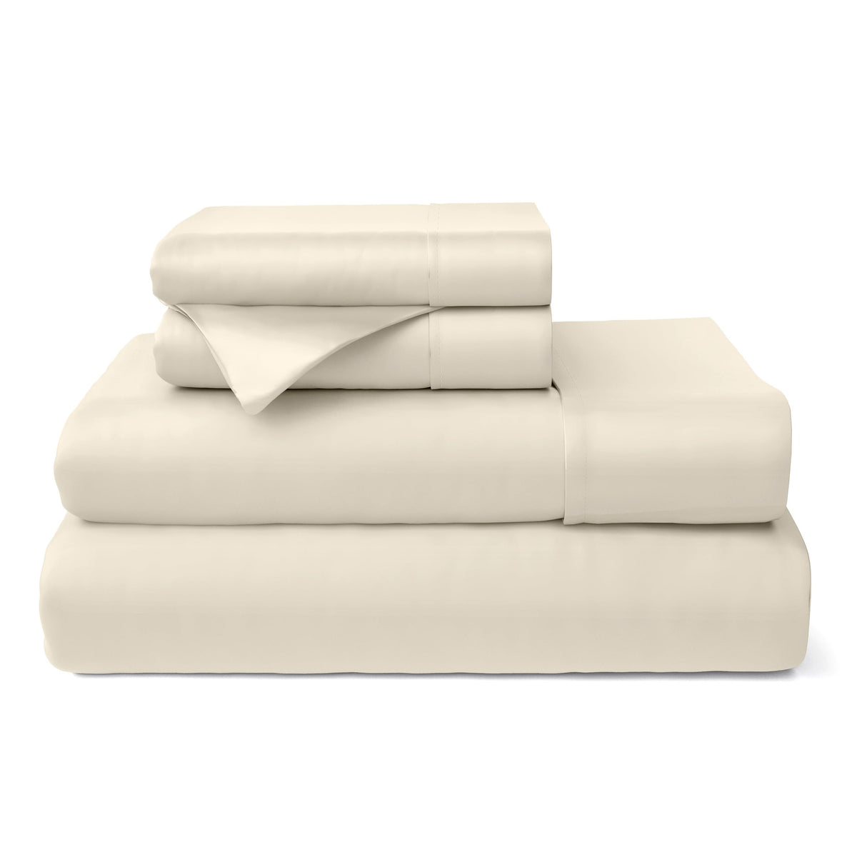 Cosy House Collection bamboo bed sheets queen fitted demonstrating deep pocket fit and secure hold.