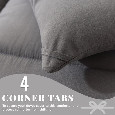 Cosybay corner tabs; secure duvet inside cover for a neat bed.