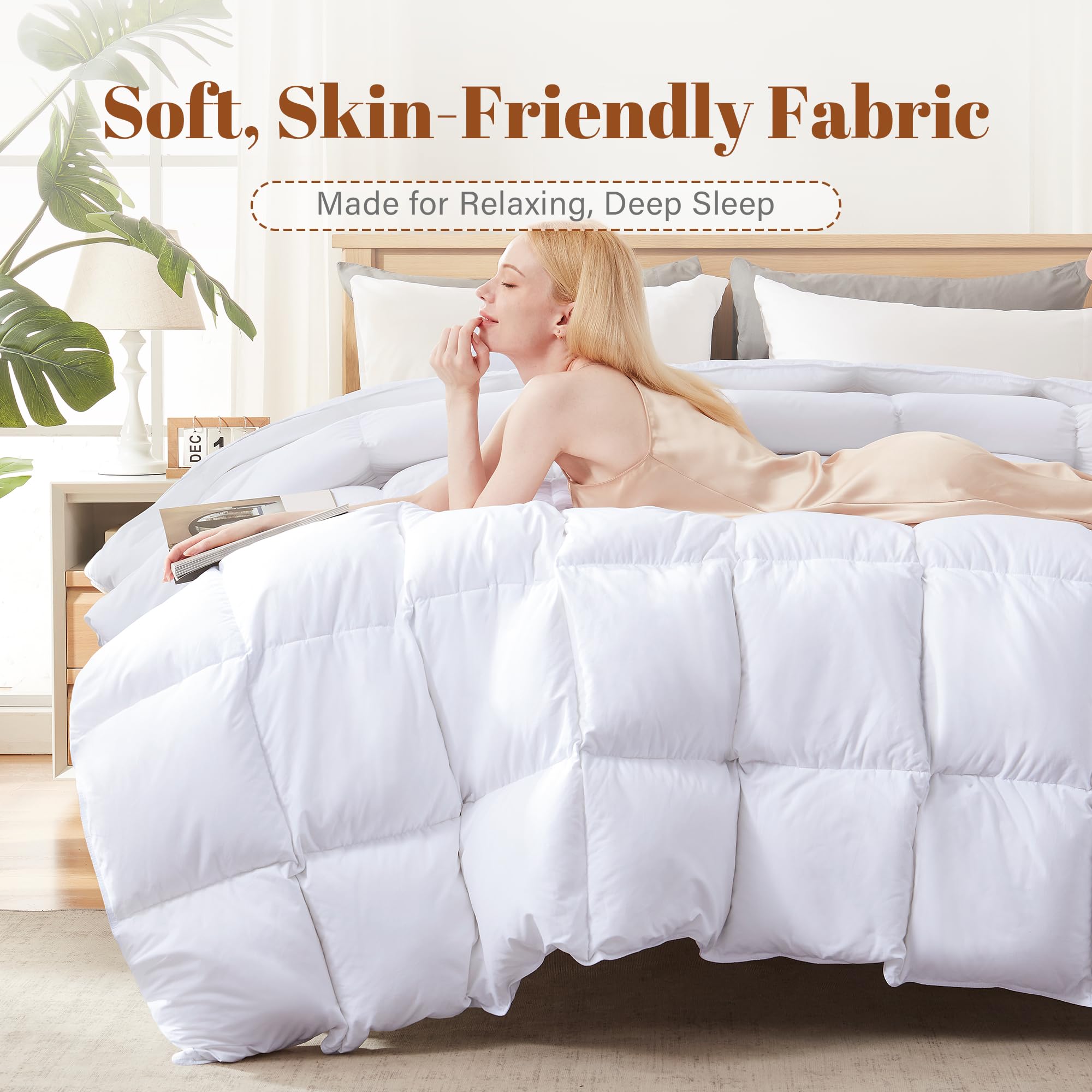 Cosybay comforter on bed showcases hotel-soft, cloud-like feel.