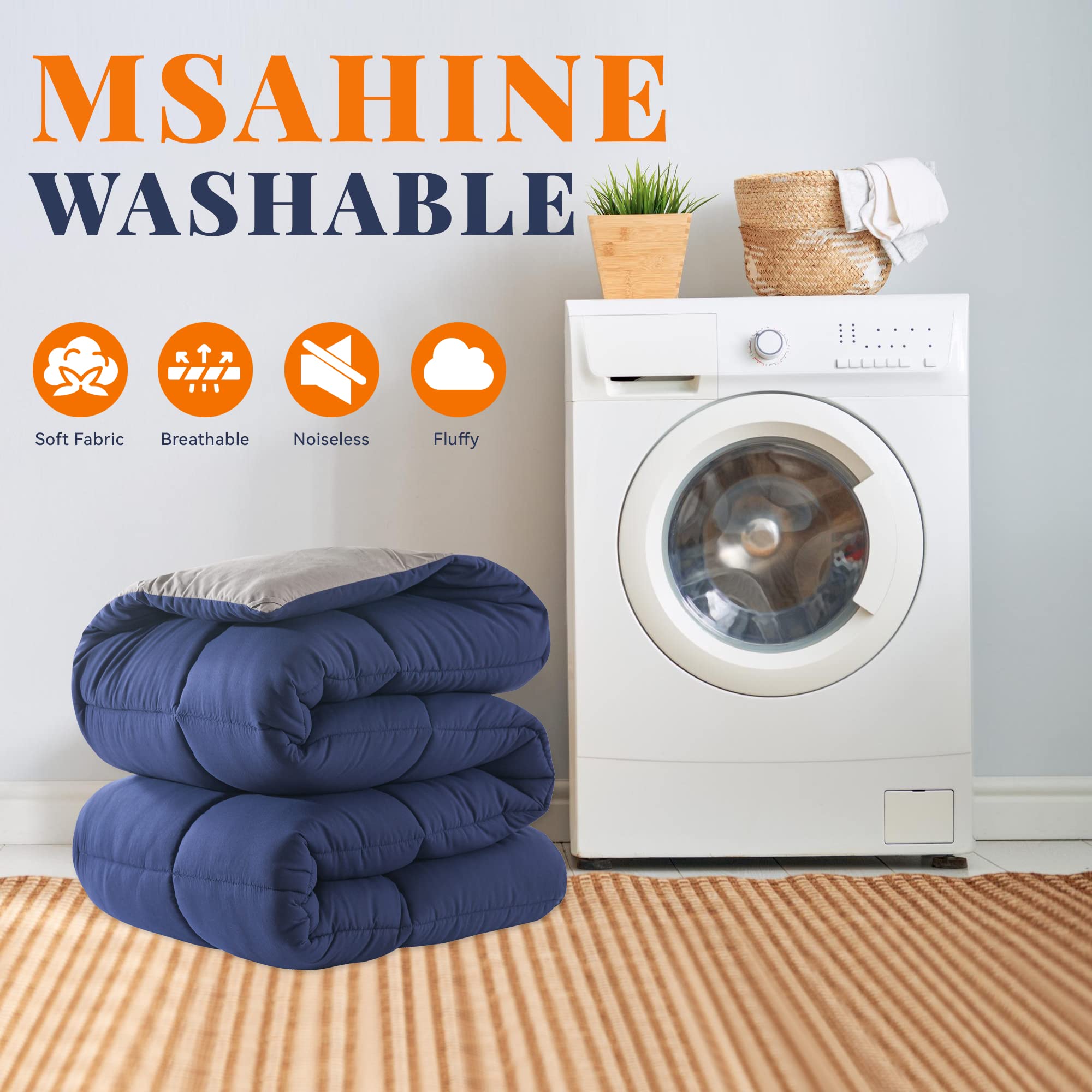 Soft 160 gsm microfiber fill in Cosybay comforter for a fluffy, airy touch