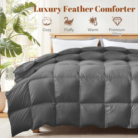 Cosybay queen size comforter insert, fluffy loft for hotel-like coziness.