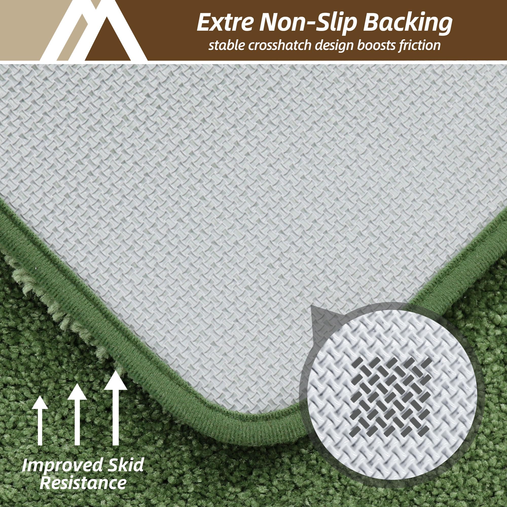 COSY HOMEER machine-washable bath rug is easy to clean and reuse.