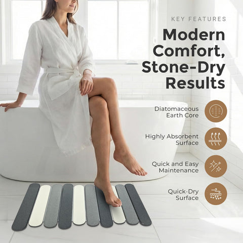 CosyVine diatomaceous earth mat contains zero plastic fibers for family safety.