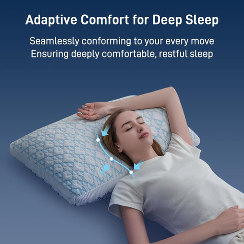 Cotelovo grid surface promotes airflow for cooler sleep.