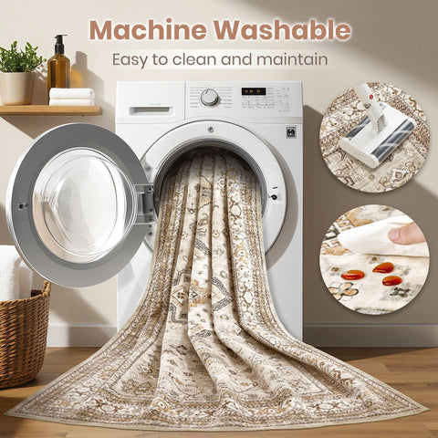 Cotiled beige pattern detail enhances traditional decor appeal