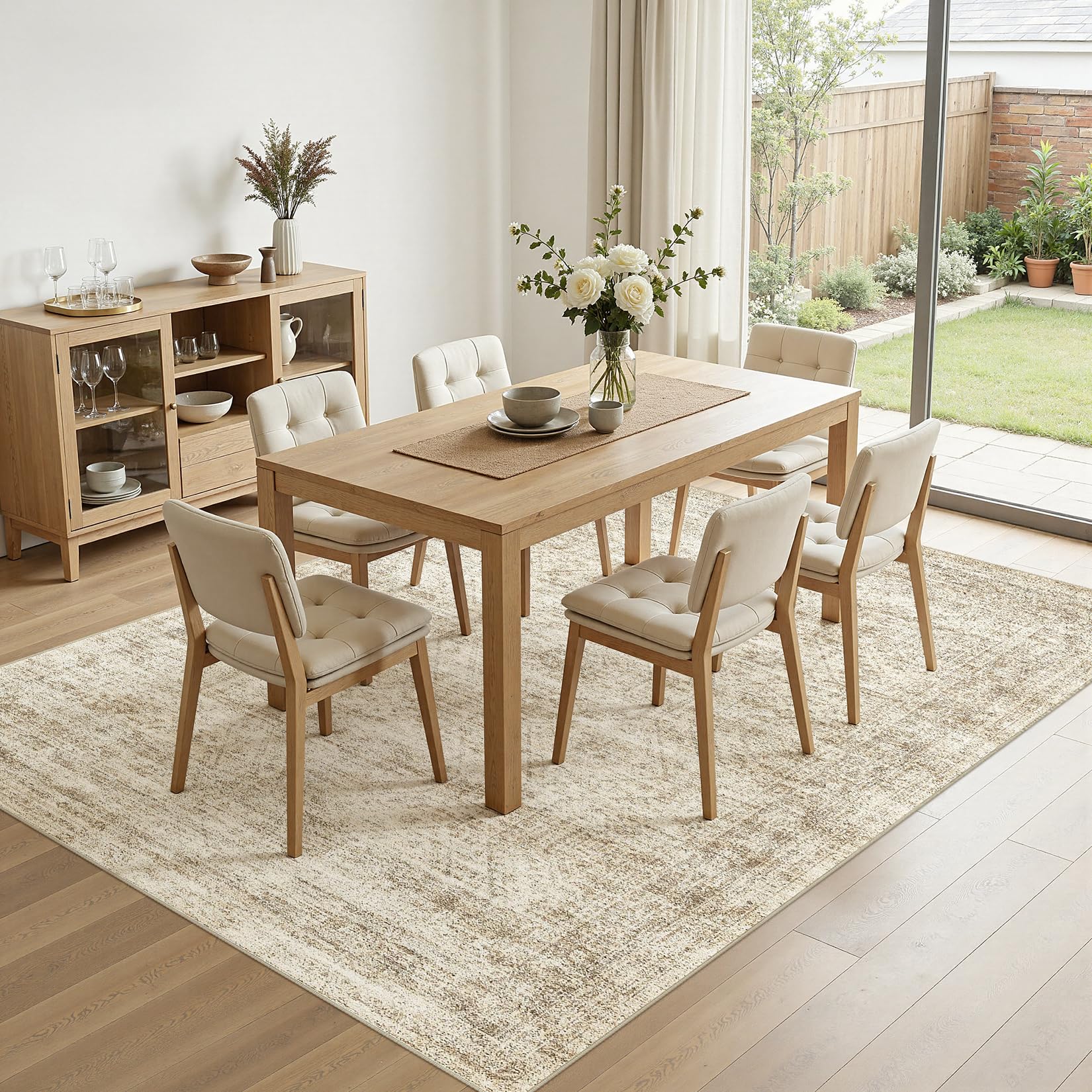 cotiled large area rug 8x10 pet-friendly materials suitable for playful pets.