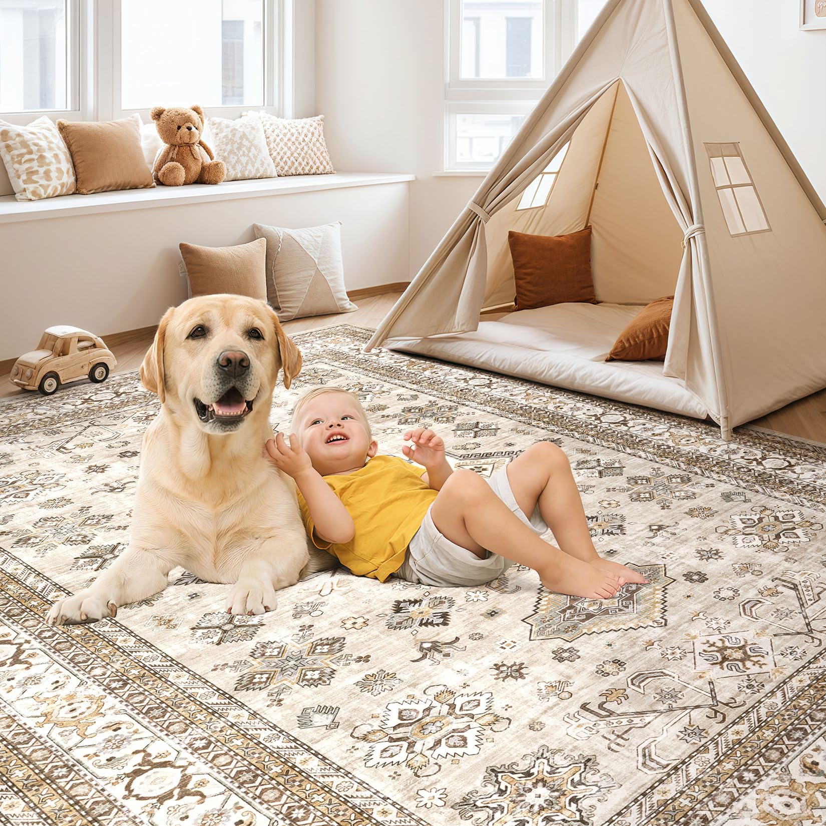 Cotiled plush soft rug designed for bedrooms and living rooms for enhanced comfort.