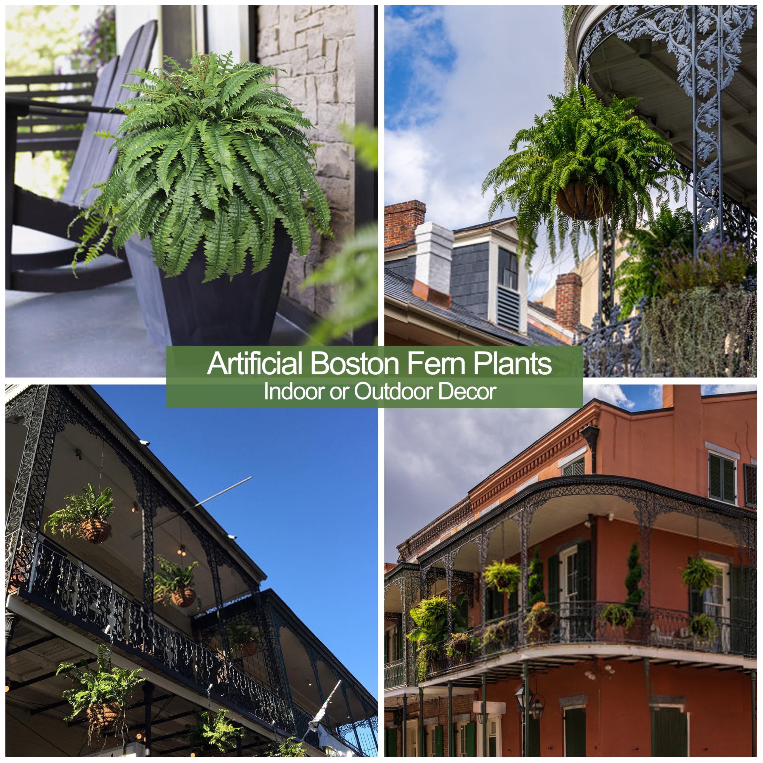 Cotlux patio garden fern provides maintenance-free greenery.