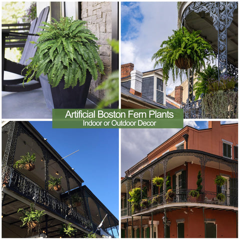 Cotlux patio garden fern provides maintenance-free greenery.