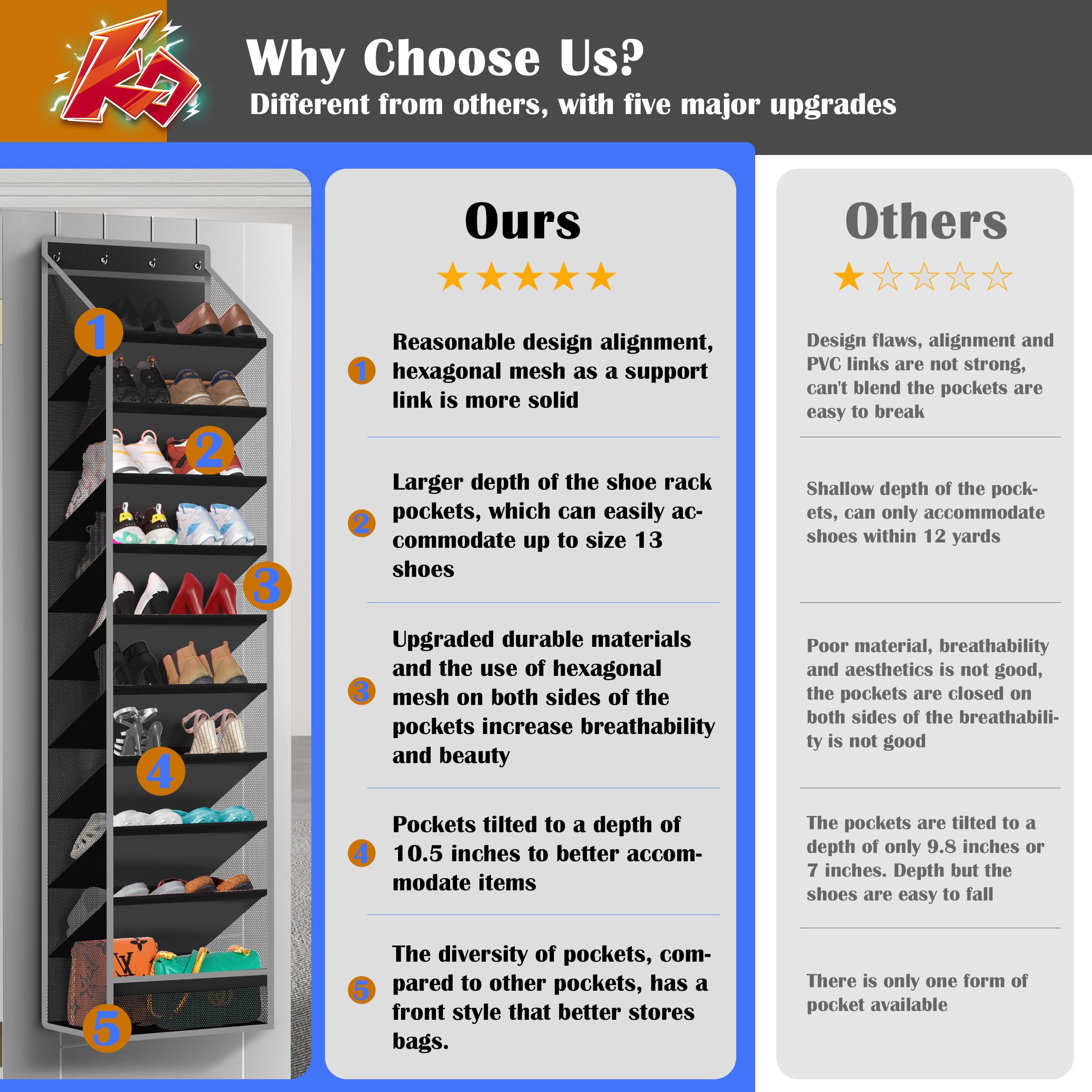 Cotohim compact door storage solution keeps entryways neat and walls clean.