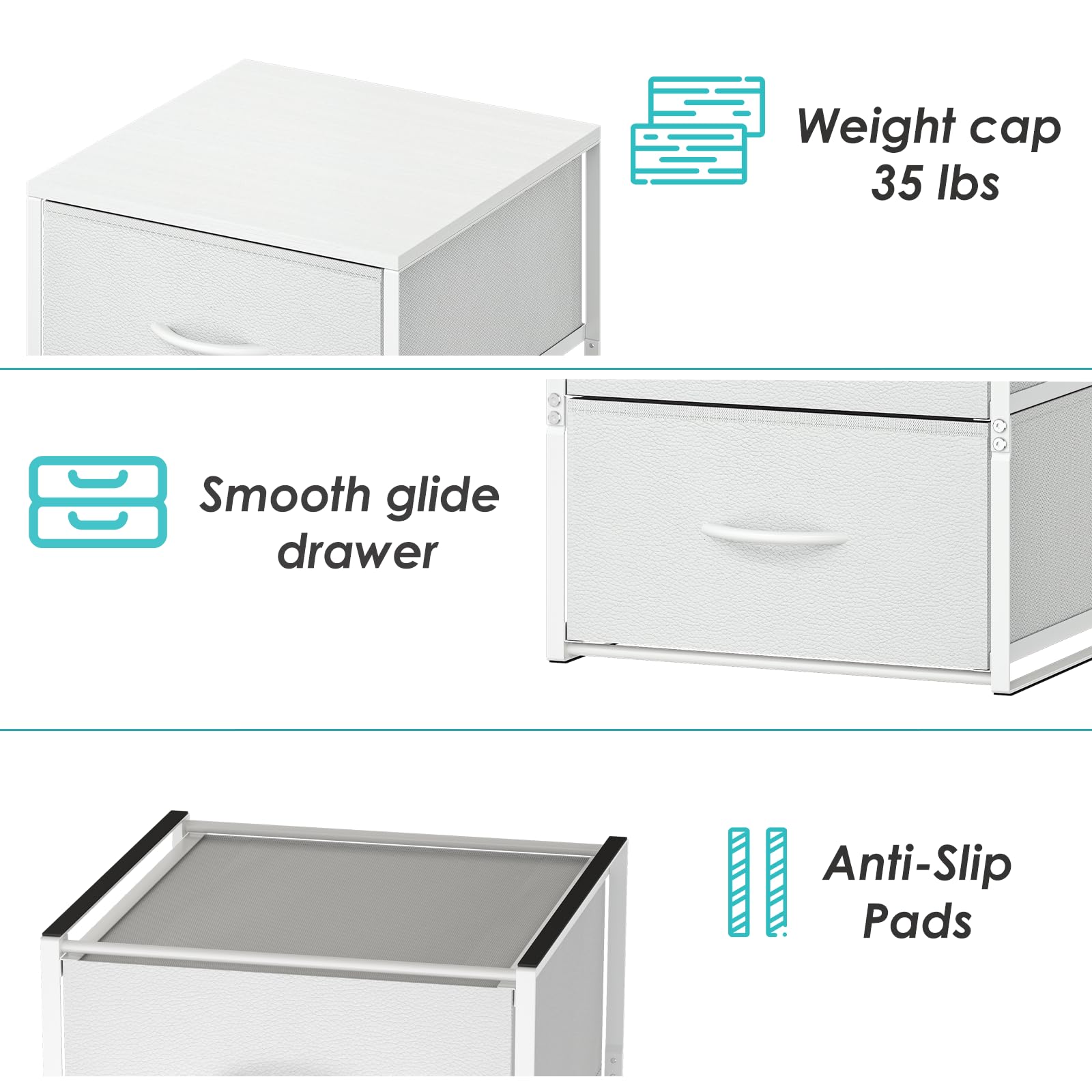 Cottage Charm office storage drawer for desktop clutter control.